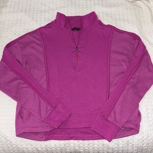 DANSKIN half zip ribbed pullover